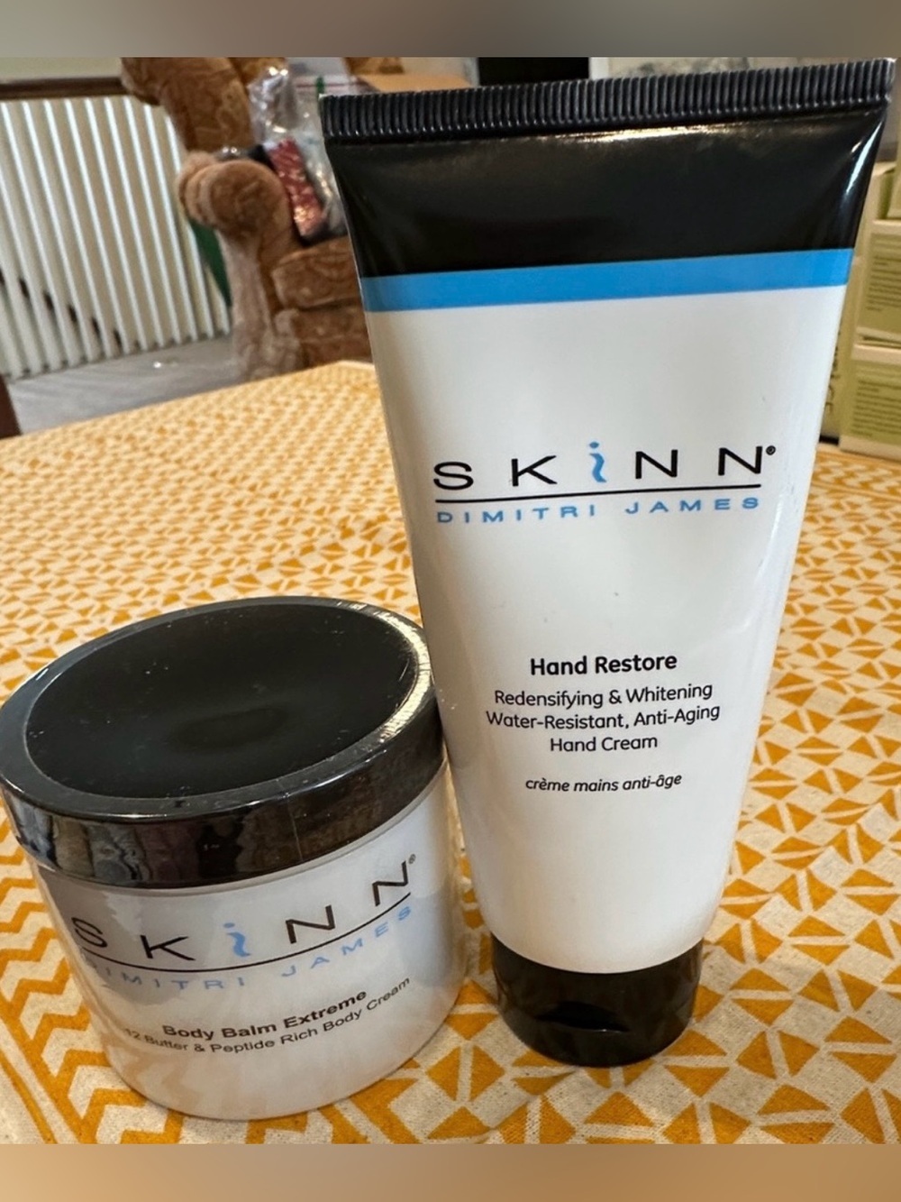 Skinn Body Balm Extreme/Hand Restore Set Retails $75 NEW
